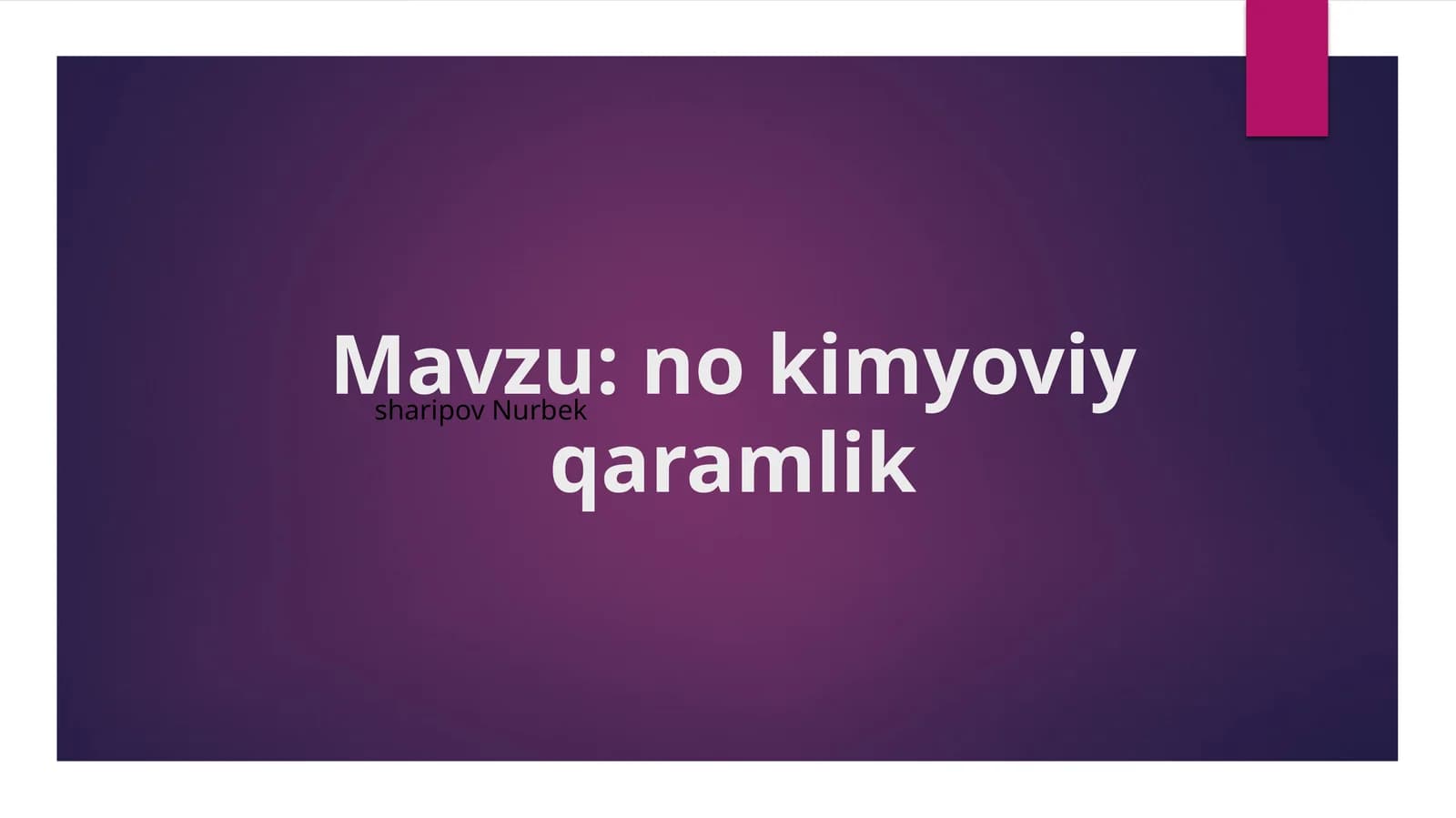 nokimyoviy qaramlik
