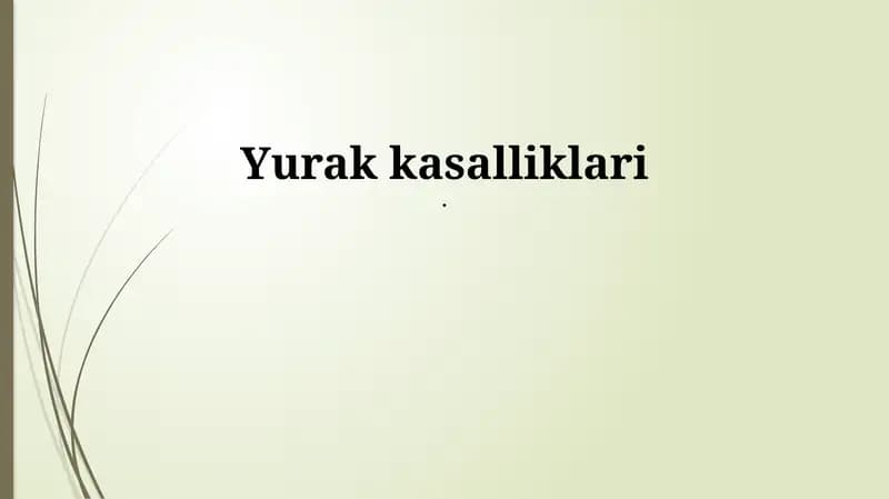 Yurak kasalliklari: Ta'rif va turlari