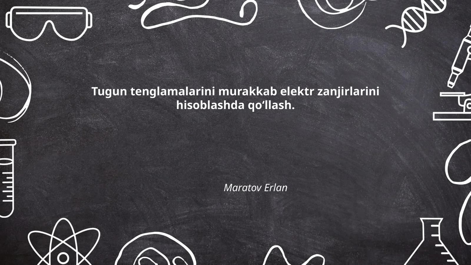 Tugun tenglamalari asoslari
