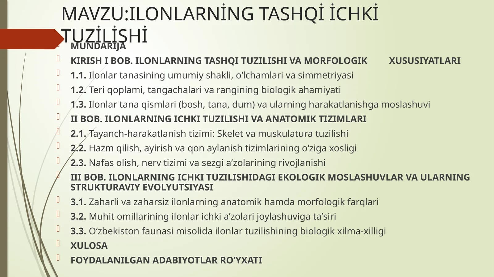 ILONLARNİNG TASHQİ İCHKİ TUZİLİSHİ