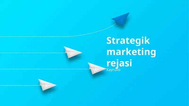 Strategik marketing rejasi
