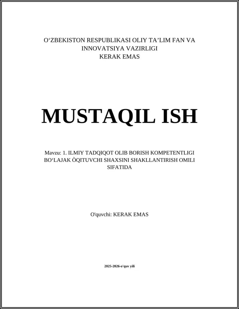 ILMIY TADQIQOT OLIB BORISH KOMPETENTLIGI