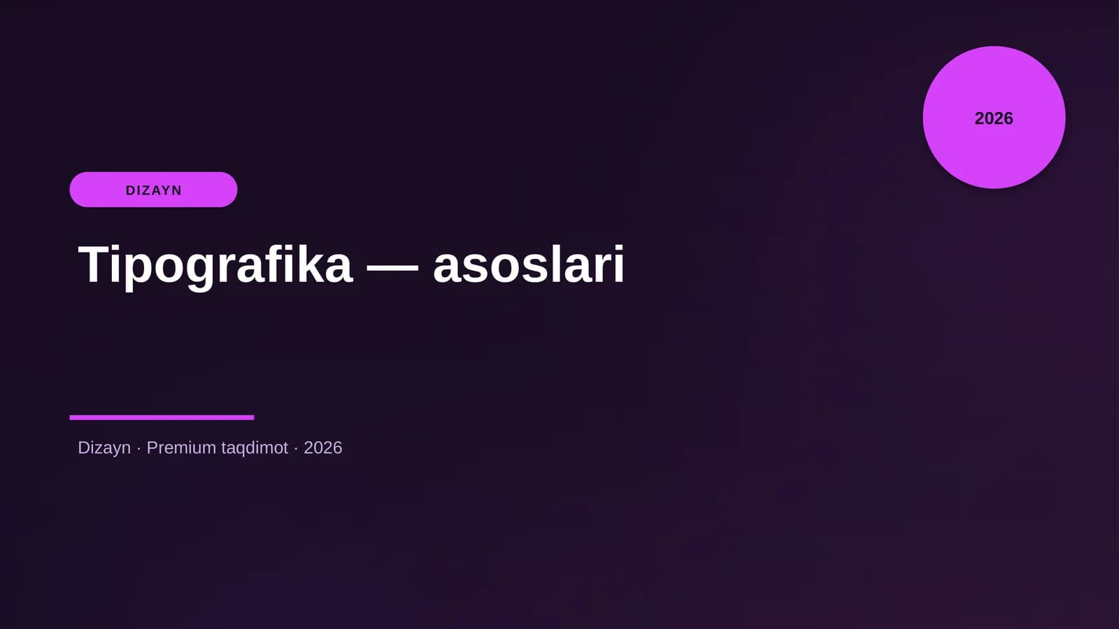 Tipografika — asoslari