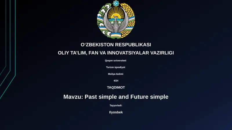 Past simple and Future simple