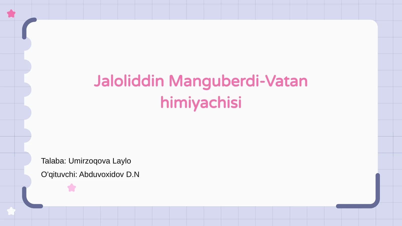Jaloliddin Manguberdi-Vatan himiyachisi