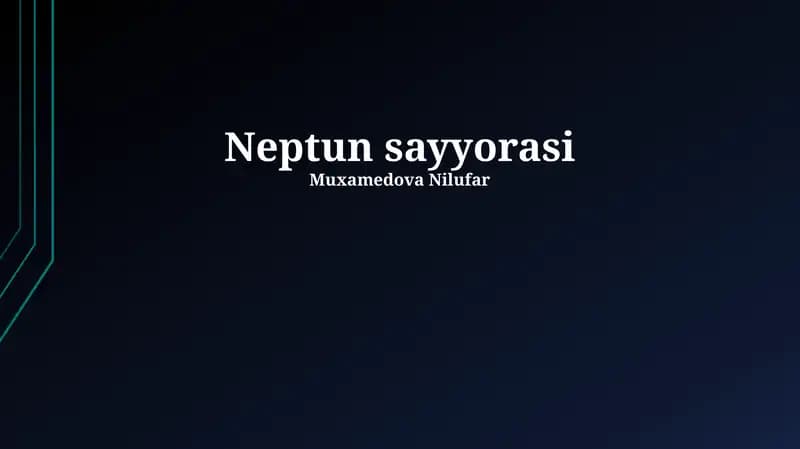 Neptun sayyorasi