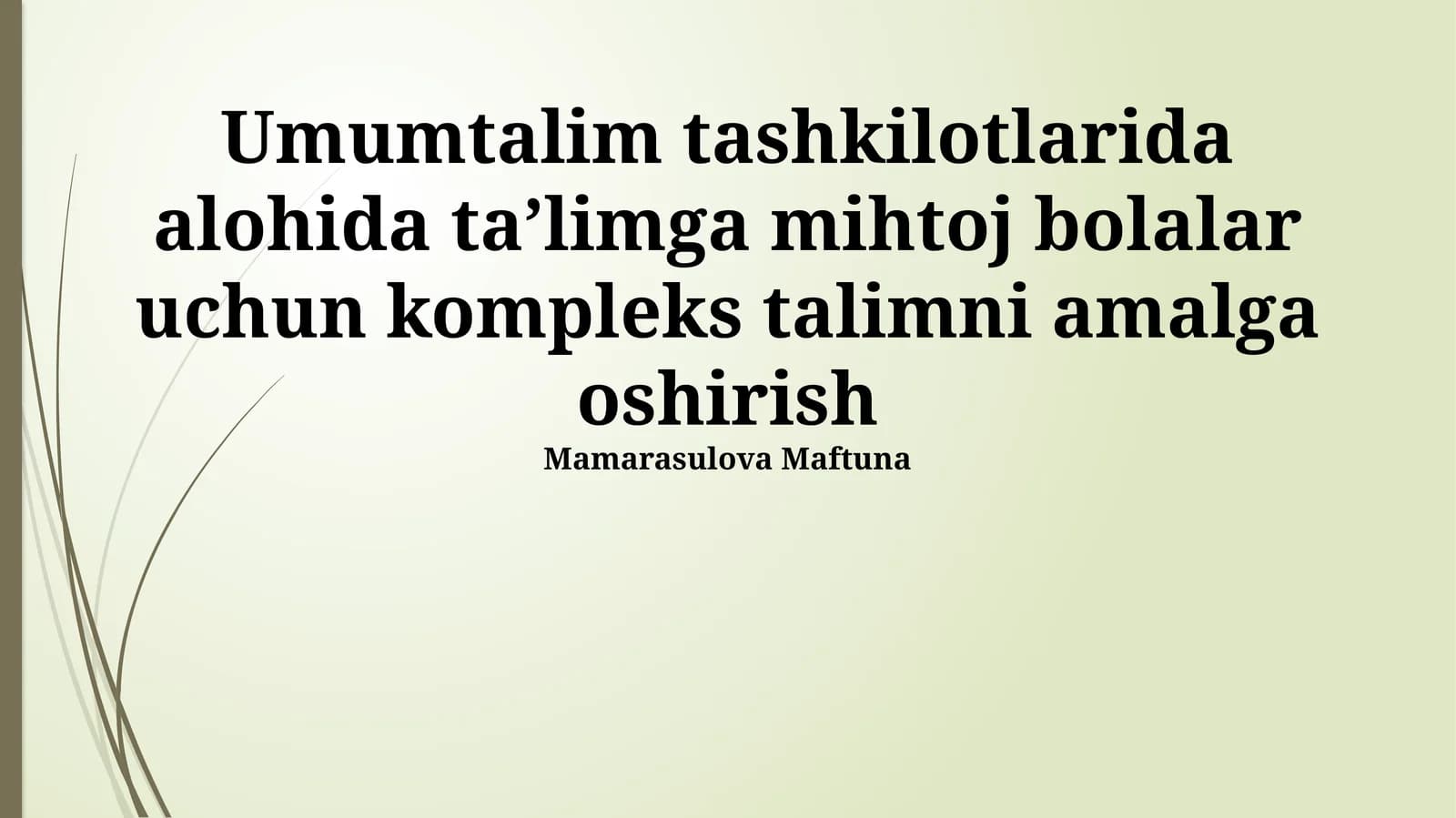 Muvaffaqiyatli Inklyuziya Uchun Hamkorlik