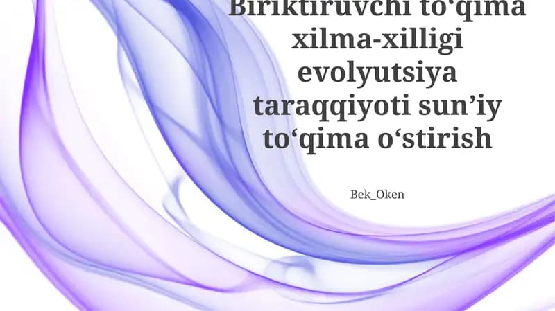 Bog'lovchi to'qima tasnifi va xossalari