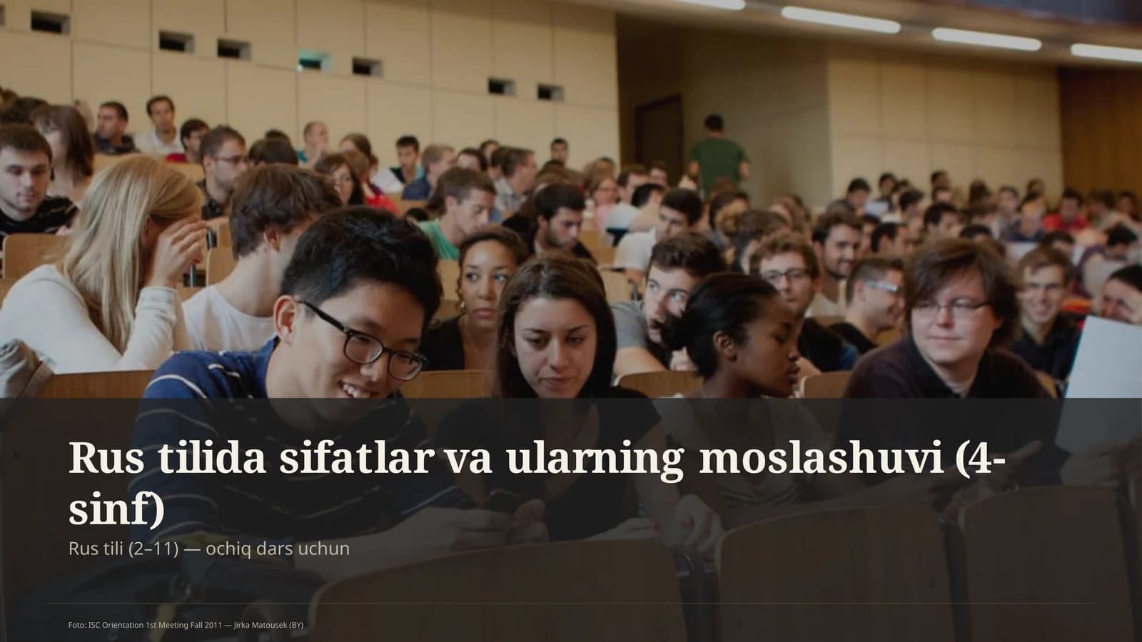 Rus tilida sifatlar va ularning moslashuvi (4-sinf)