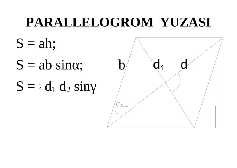 PARALLELOGROM YUZASI