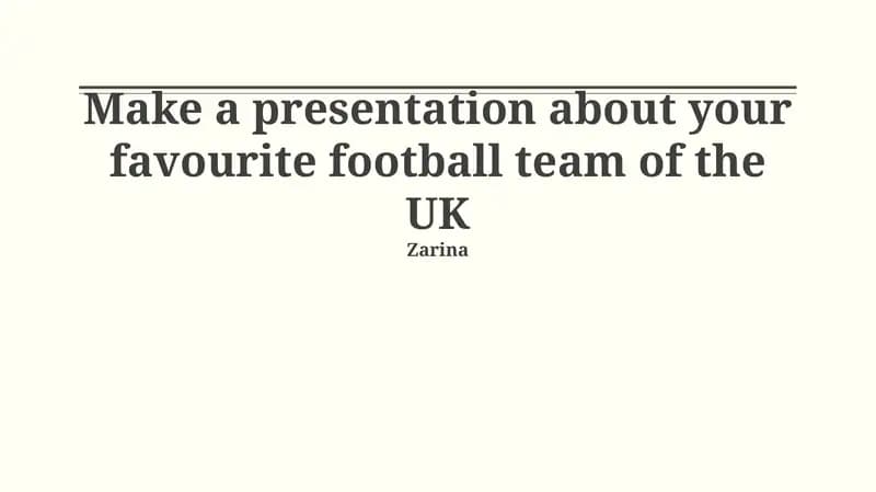 Everton FC Presentation