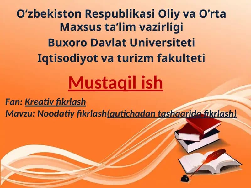 Noodatiy fikrlash