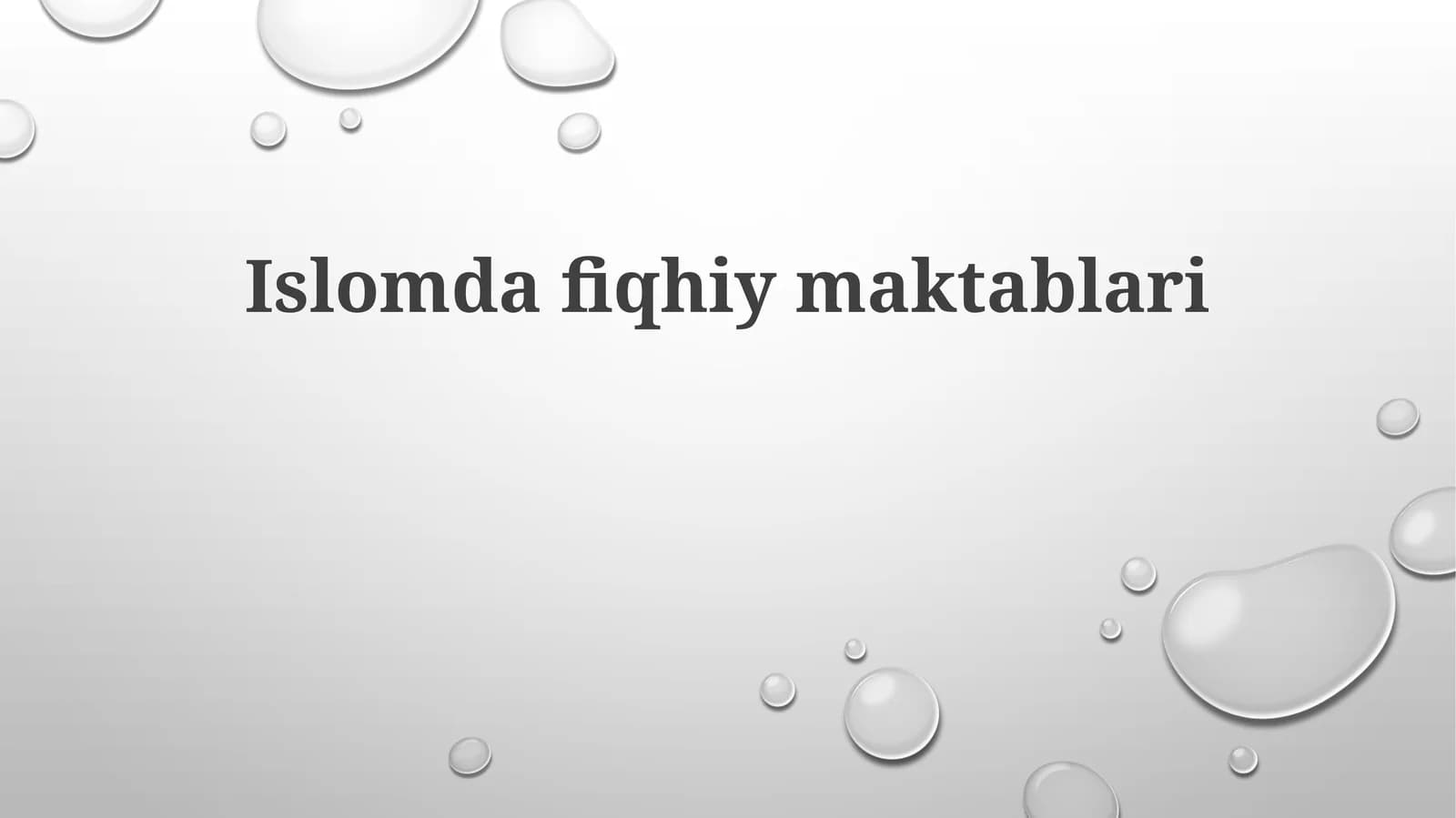 Islomdagi fiqhiy maktablari