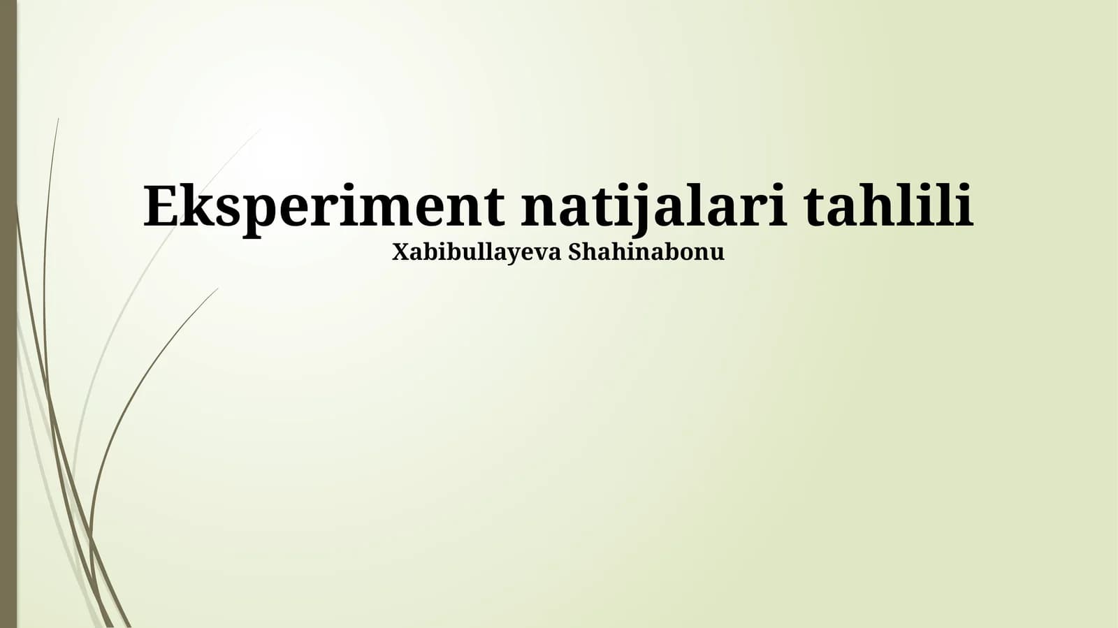 Statistik tahlil usullari