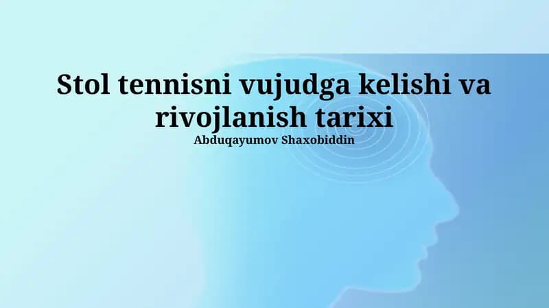 Professional stol tennisi