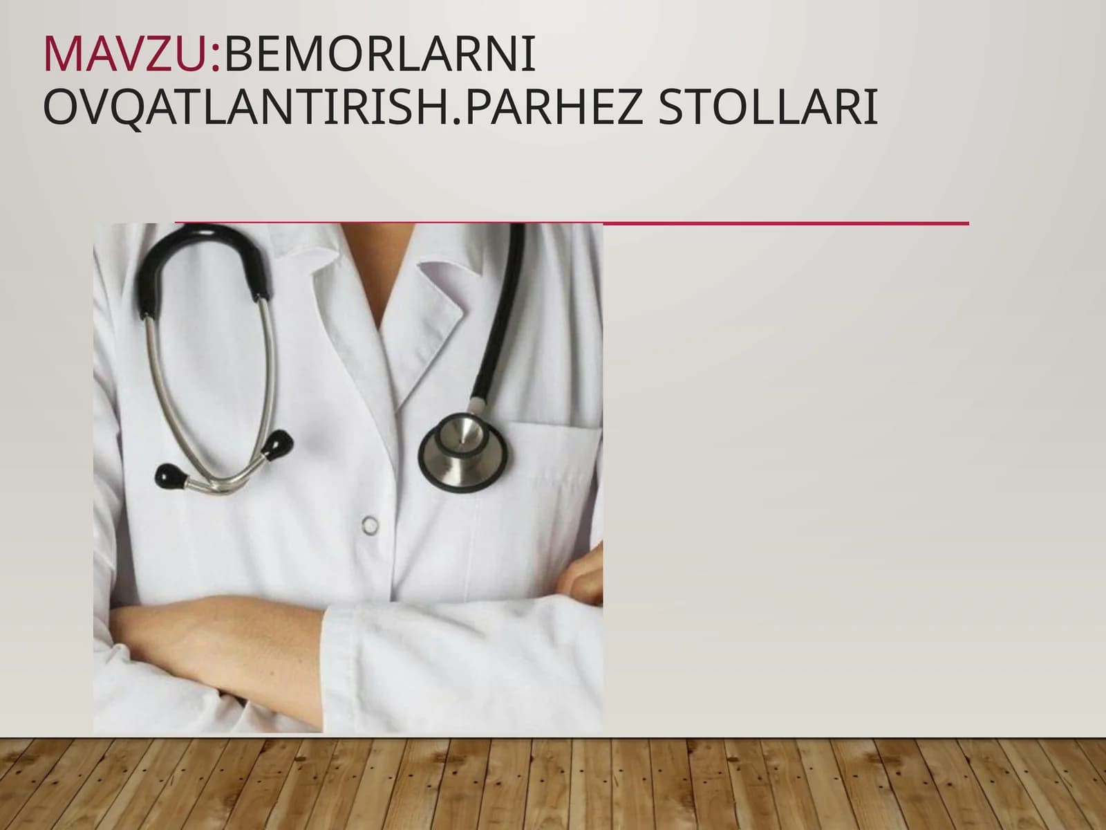 Bemorlarni ovqatlantirish.Parhez stollari