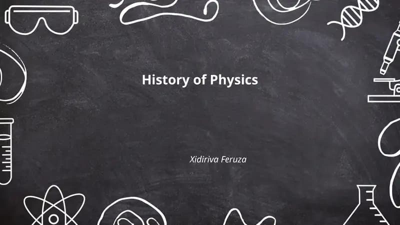 History of Physics