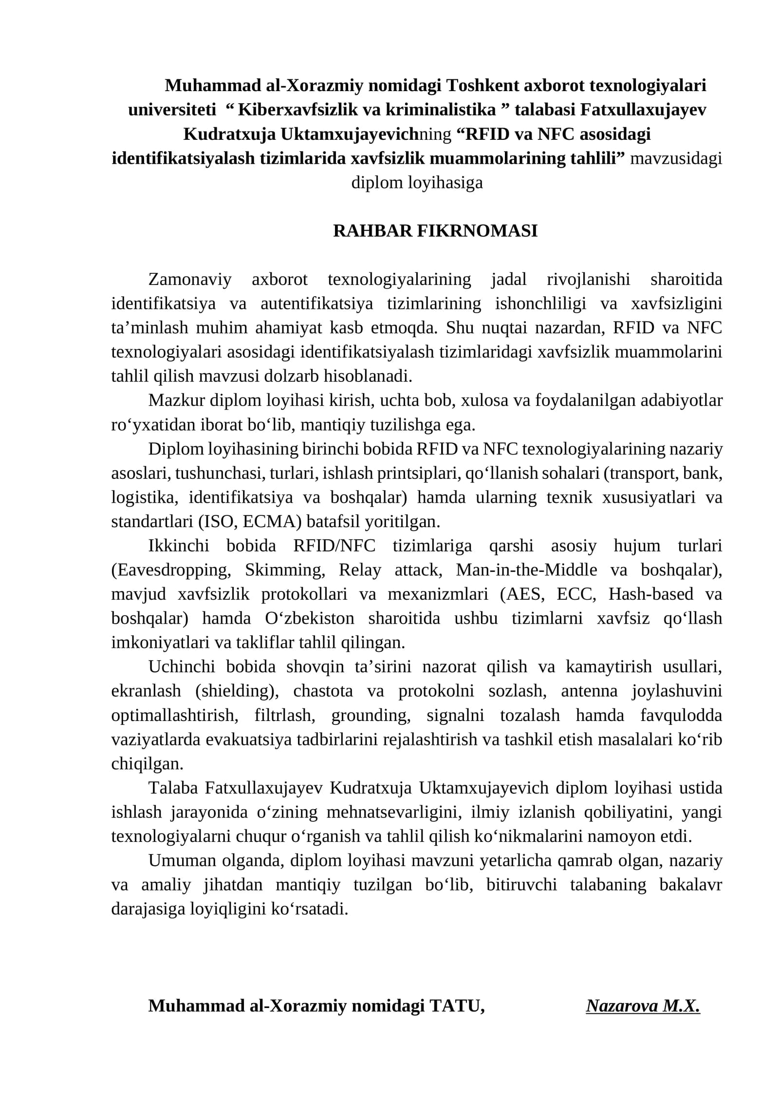 RAHBAR FIKRNOMASI NAMUNA