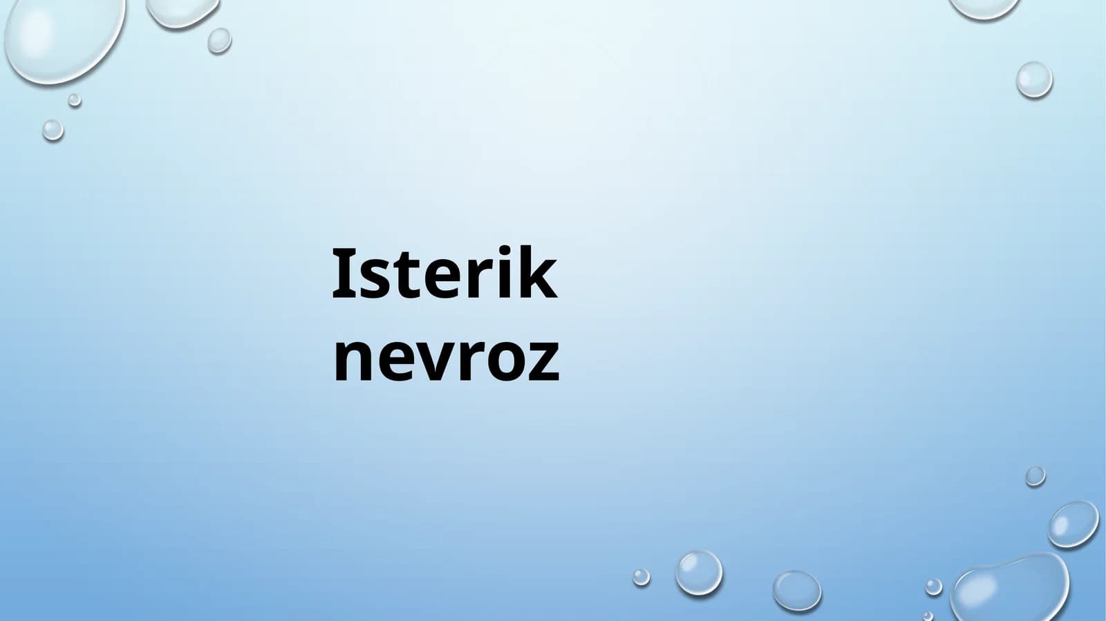 Isterik nevroz