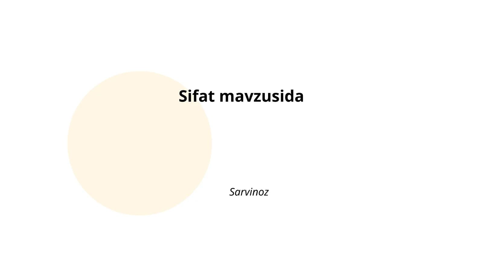 Sarvinoz