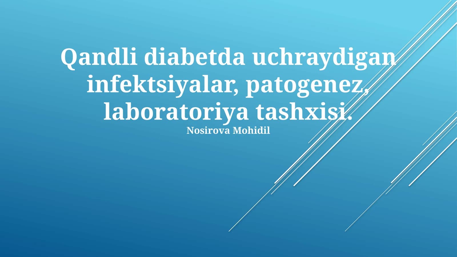 Qandli Diabet Infektsiyalari
