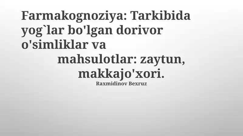 Farmakognoziya