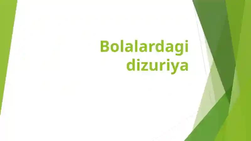 Bolalardagi dizuriya
