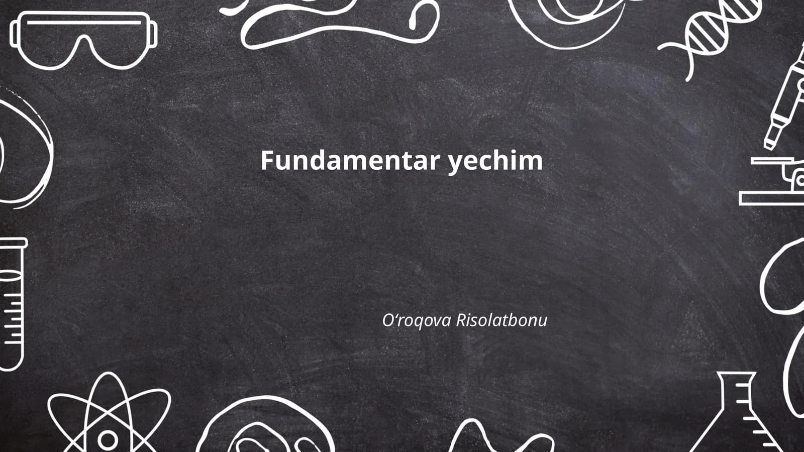 Fundamentar yechim
