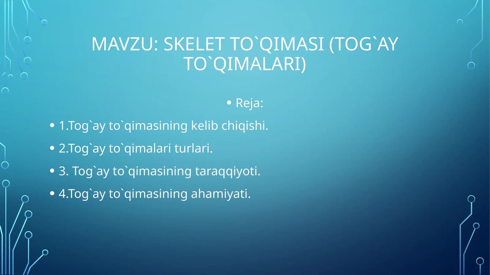 skeletto`qimasi(tog`ayto`qimalari)