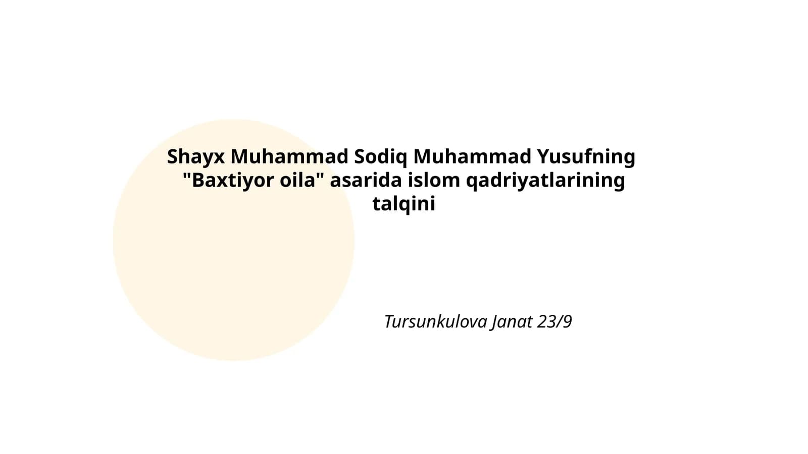 Baxtiyor oila