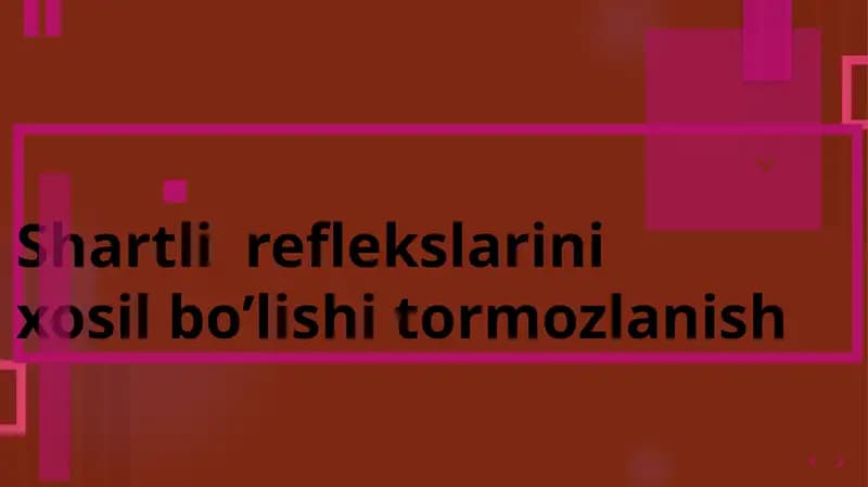 Shartlireflekslarini