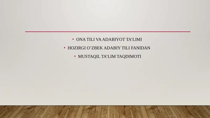 Oraliqdagi so'zlar