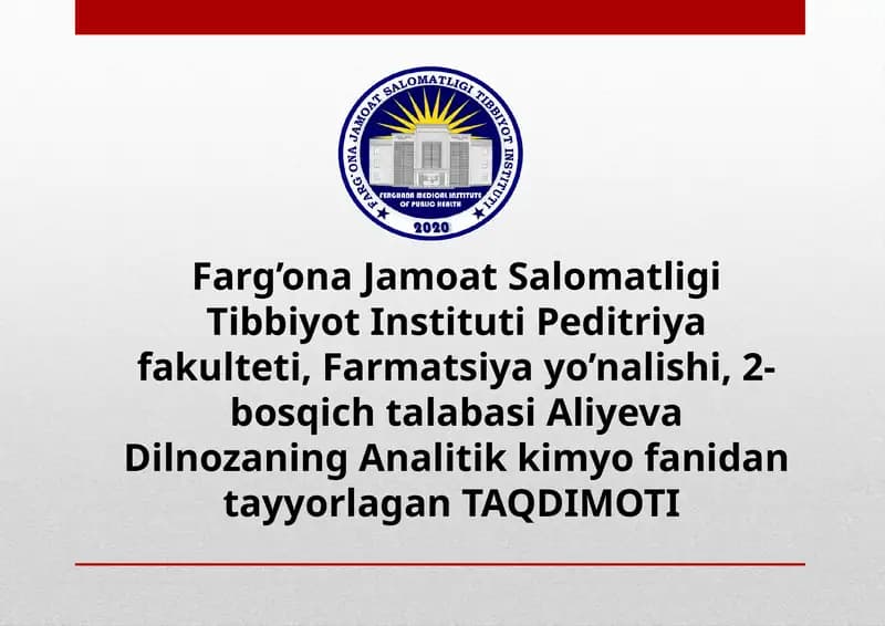Mg*2kationining tibbiyot daqo'llanilishi