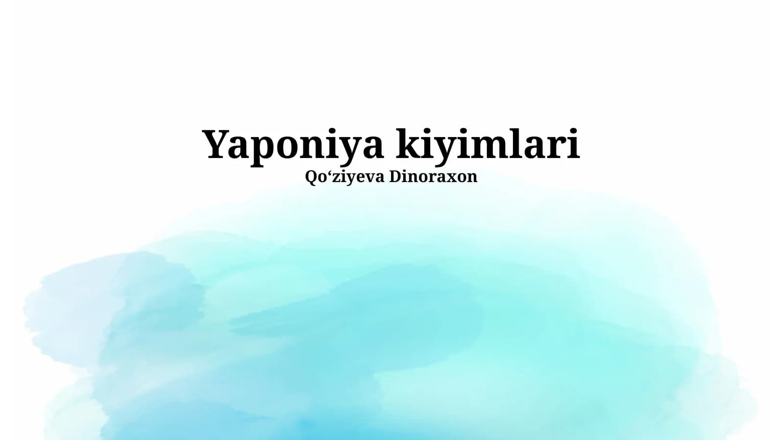 Yaponiya kiyimlari