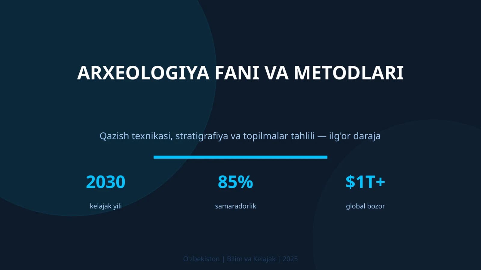 ARXEOLOGIYA FANI VA METODLARI