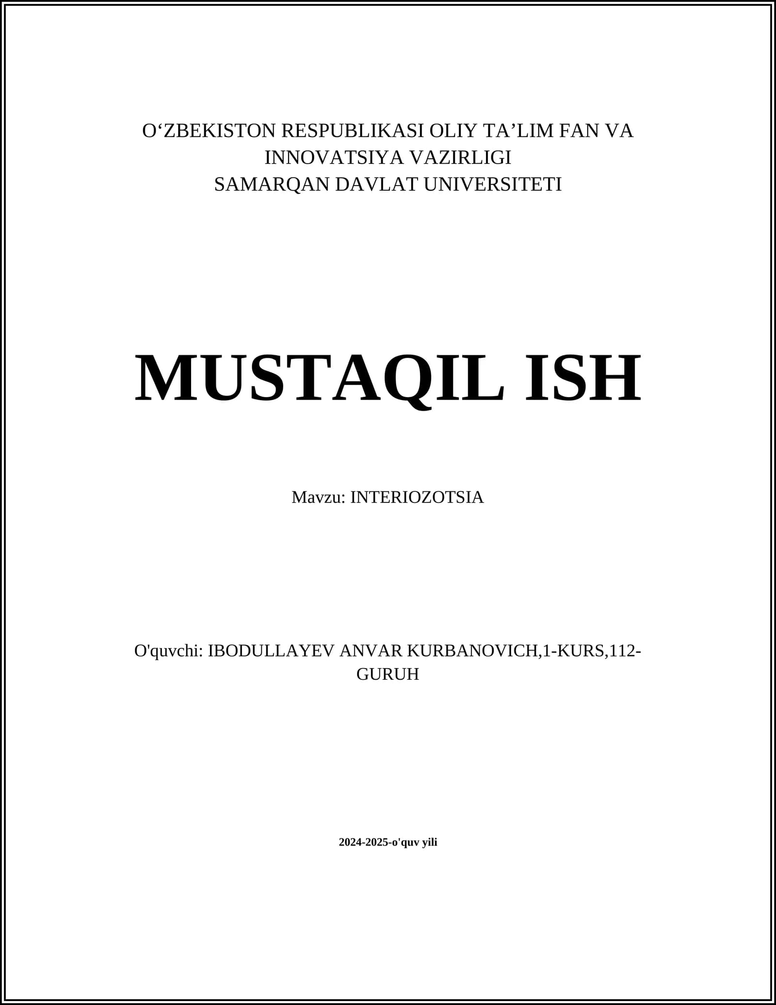 INTERIOZOTSIA
