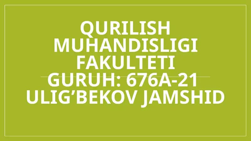 Avtomobil yo'llarini ta'mirlash va saqlash texnologiyalari