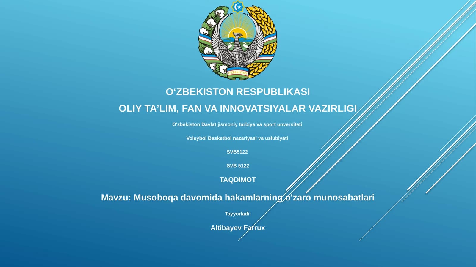 Musoboqa davomida hakamlarning o'zaro munosabatlari