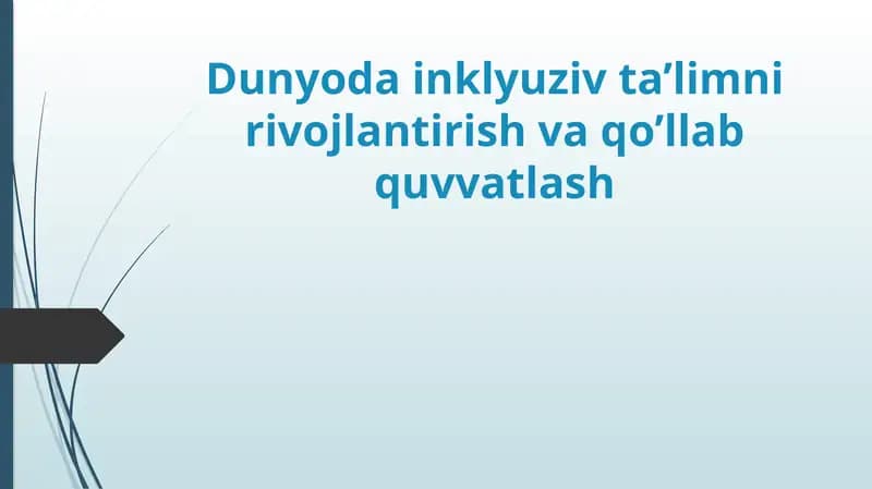 Испаниядаги инклюзив таълим