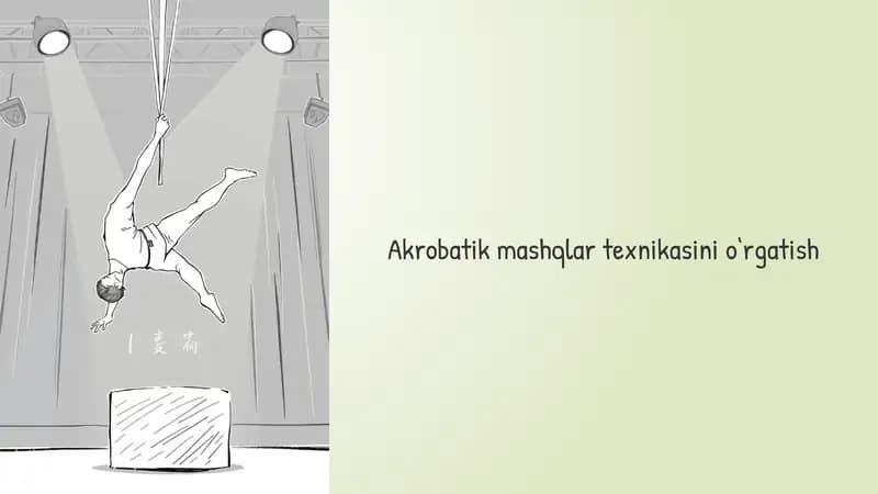 Akrobatik mashqlar texnikasini o'rgatish