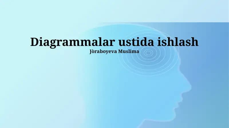 Diagrammalar ustida ishlash