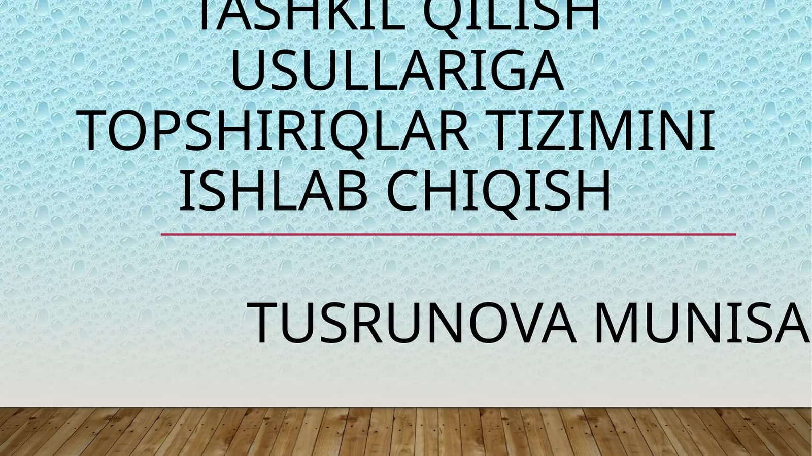 2-SINFDA BELLASHUVLARNING MAZMUNI VA ULARNI TASHKIL QILISH USULLARIGA TOPSHIRIQLAR TIZIMINI ISHLAB CHIQISH