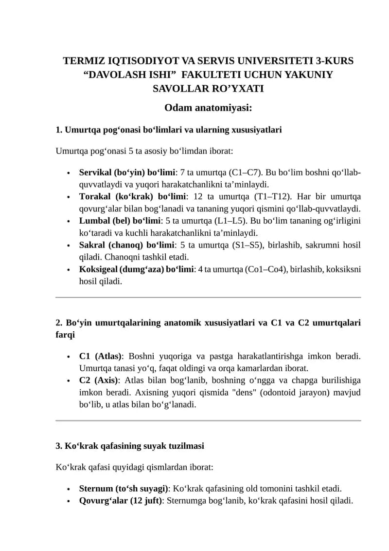 Odam anatomiyasi