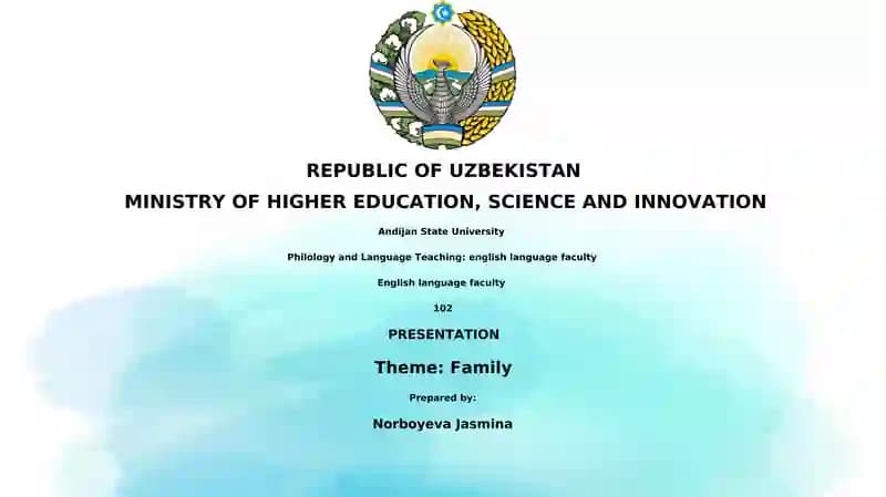Family Presentation