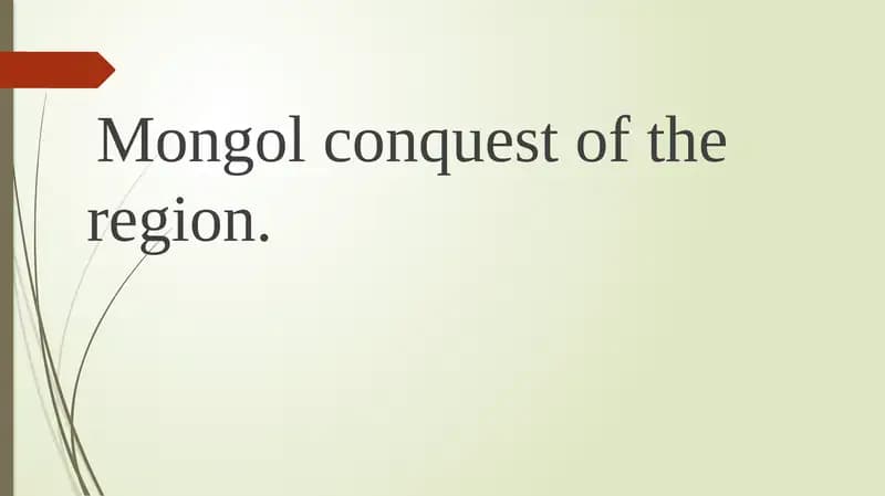 Mongol conquest in Central Asia