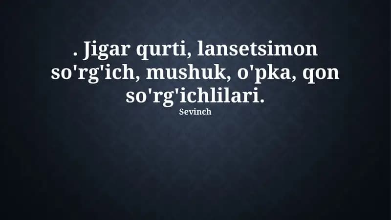 Hayvonlarda jigar soruvchisi
