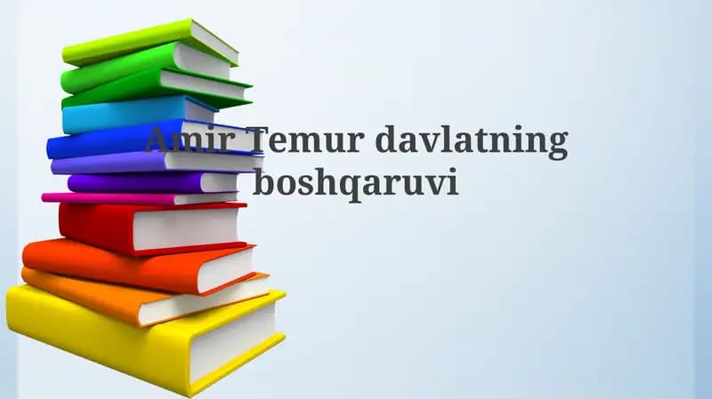 Amir Temurdavlatningboshqaruvi