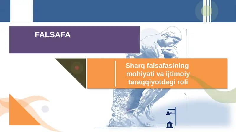Sharq falsafasining ijtimoiy hayotdagi o'rni