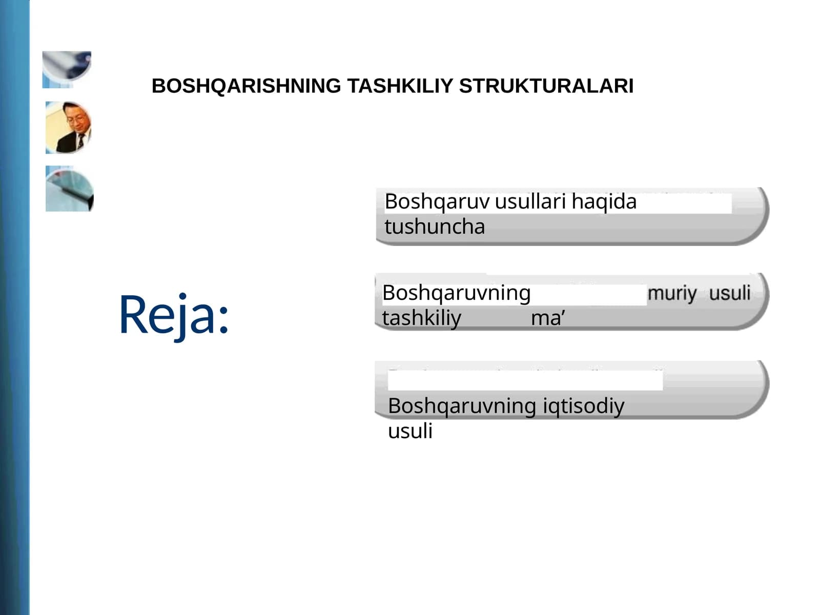 Boshqaruvning Tashkiliy Strukturalari