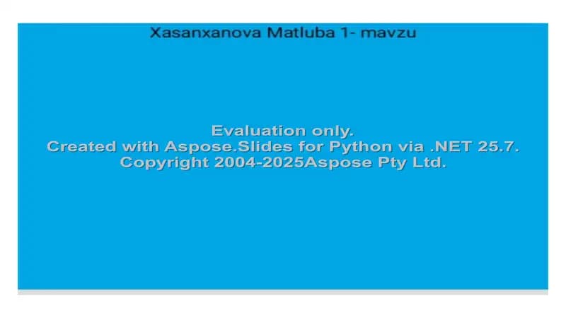 "Moliyaviy xisobot va audit"